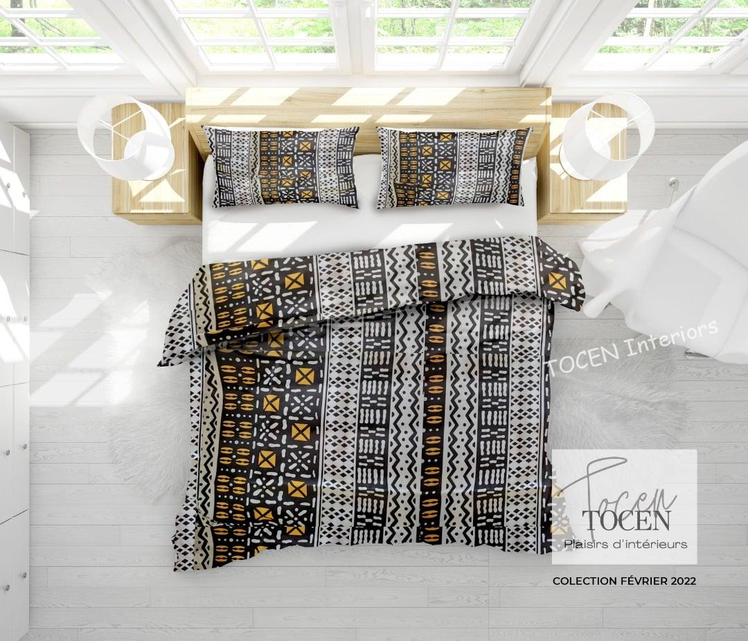 Draps Pagne TOCEN - Greyethno 1 - BedSheet